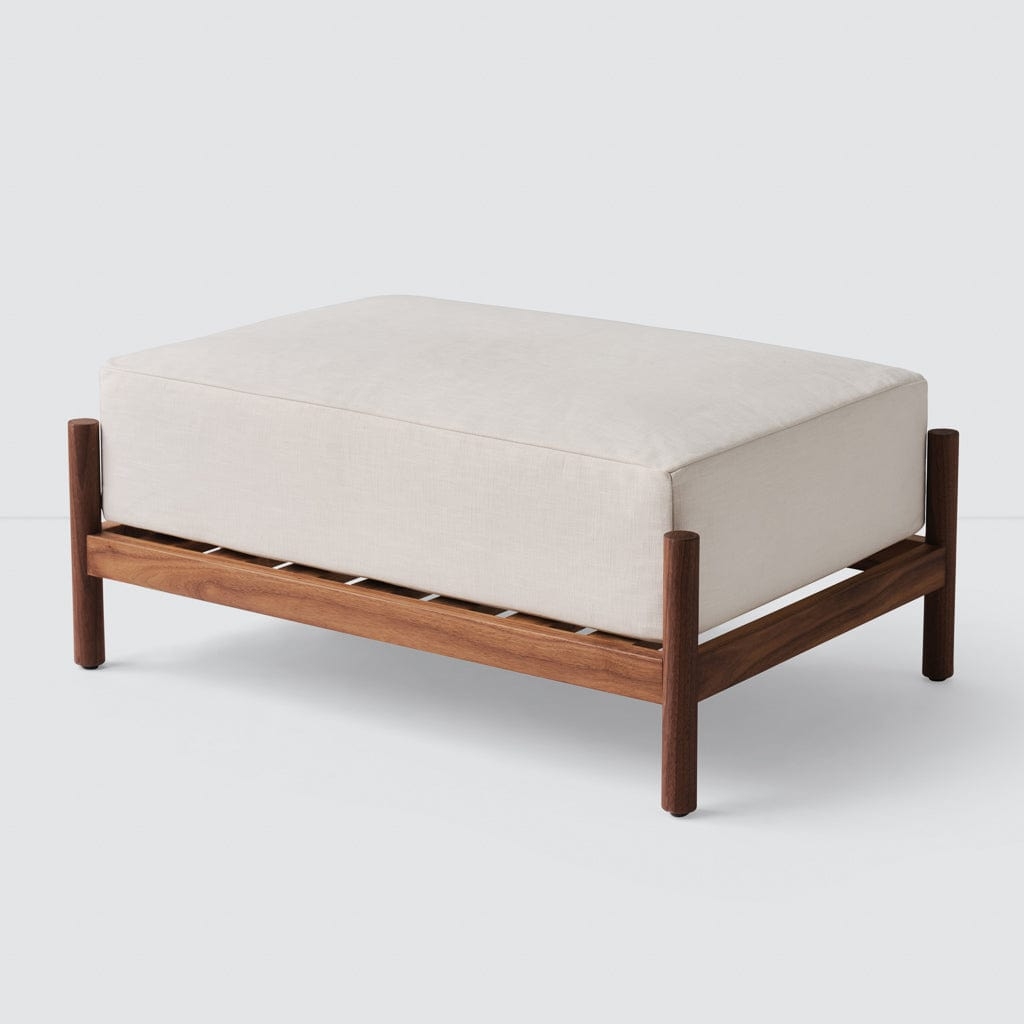 The Citizenry Santo Rectangular Ottoman | Cognac - Image 0