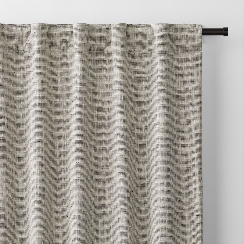 Reid Pebble Grey Blackout Window Curtain Panel 52"x84" - Image 1