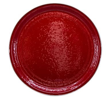 Enamel Tray with Stand, Large - Red - Image 3
