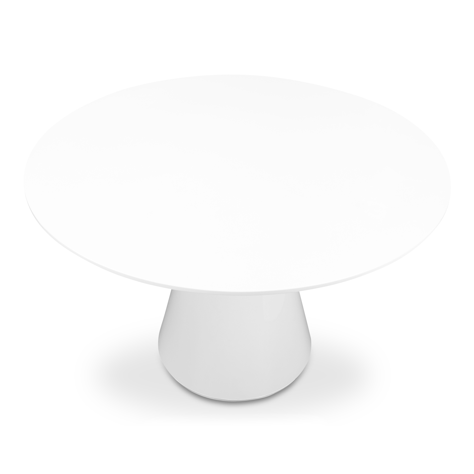 Otago 47In Round  Dining Table White - Image 1
