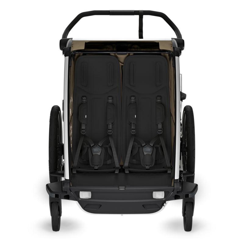 Thule Chariot Cross 2 Faded Khaki Double Multisport Bike Trailer - Image 4