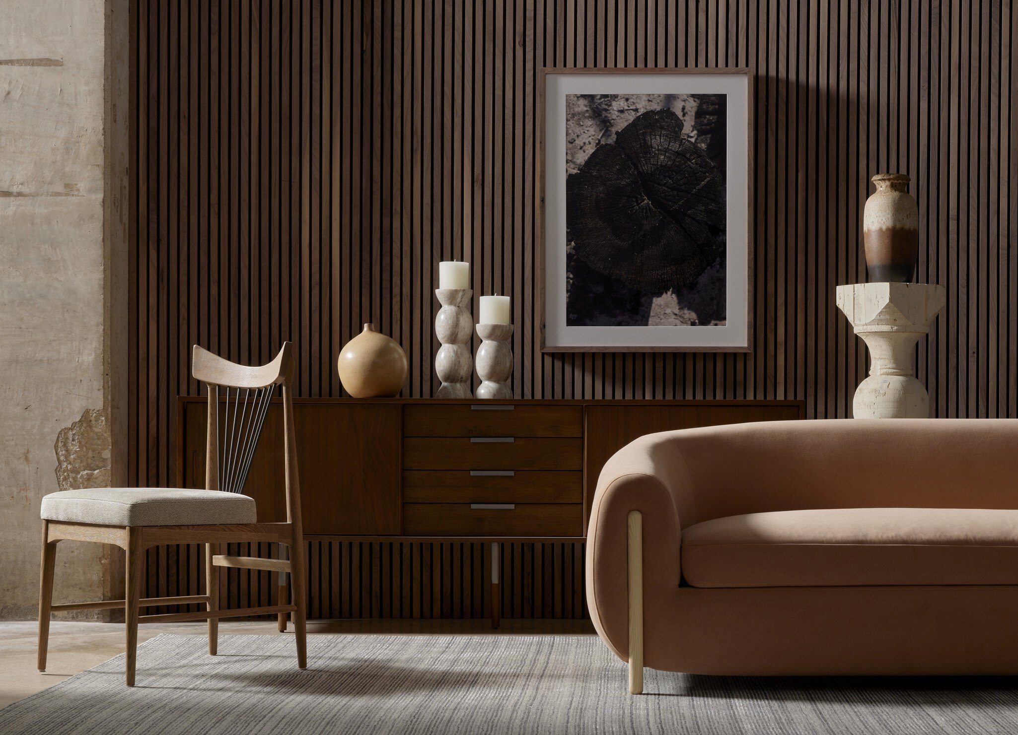 Kivu Pillar Candle Holder, Set Of 2 - River Grey Marble - Image 14