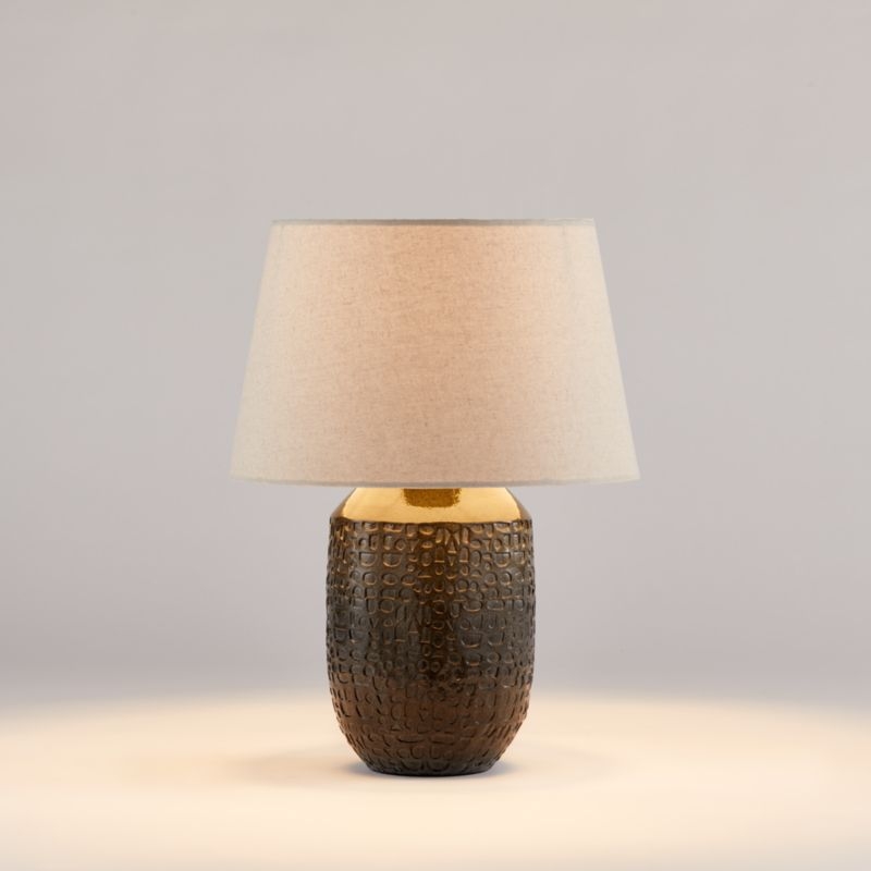 Matilde Table Lamp with White Taper Shade - Image 1