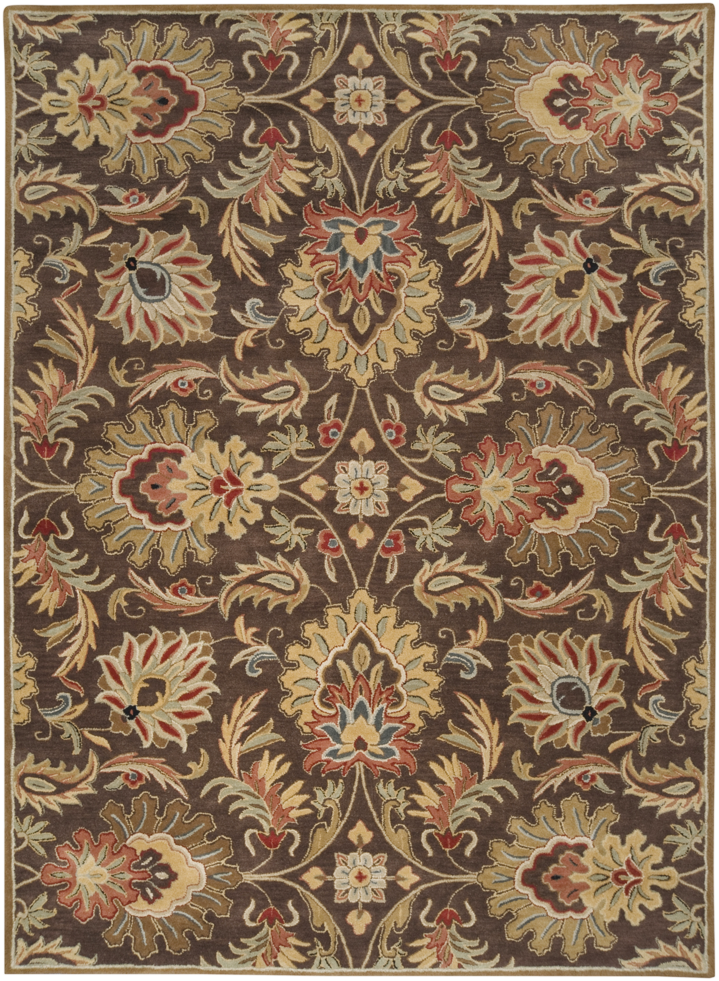 Caesar Brown Indoor 6' x 9' Handmade Rug - Image 0