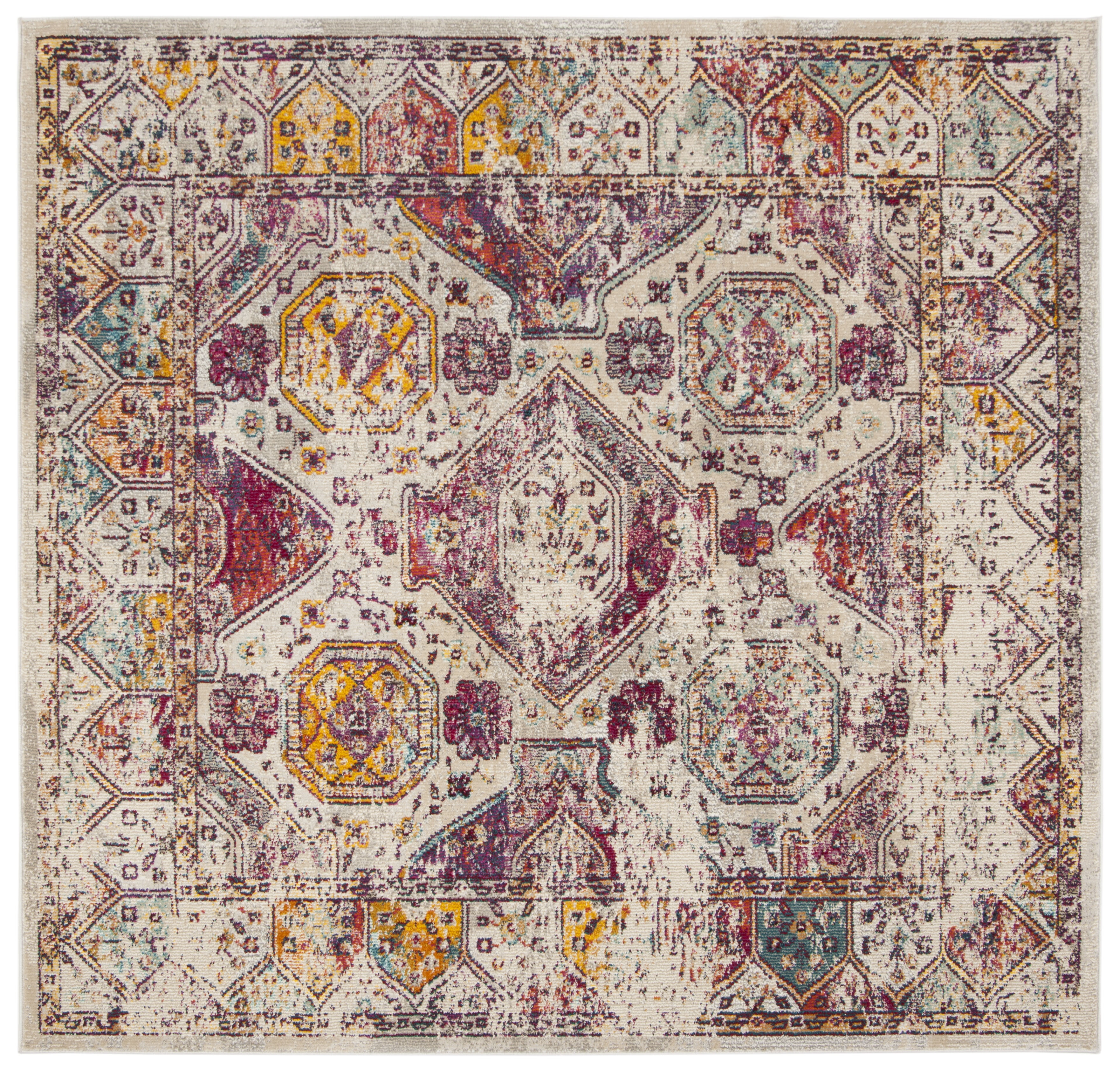 Arlo Home Woven Area Rug, SVH625G, Grey/Grey,  7' X 7' Square - Image 0