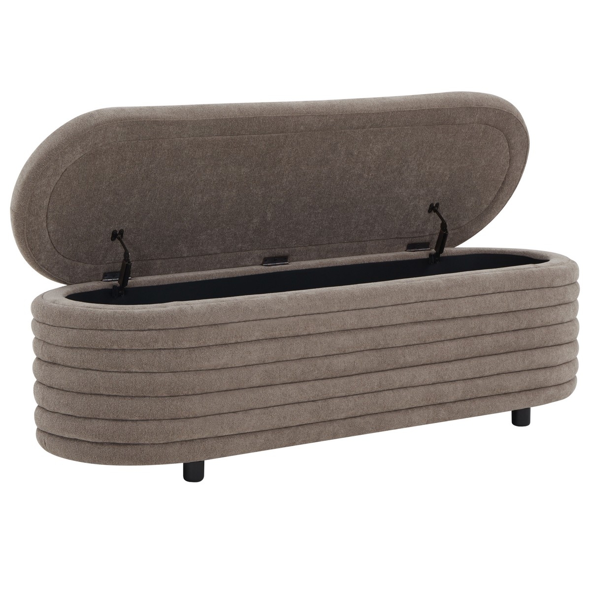 Jaymie Storage Bench - Brown / Black - Image 2