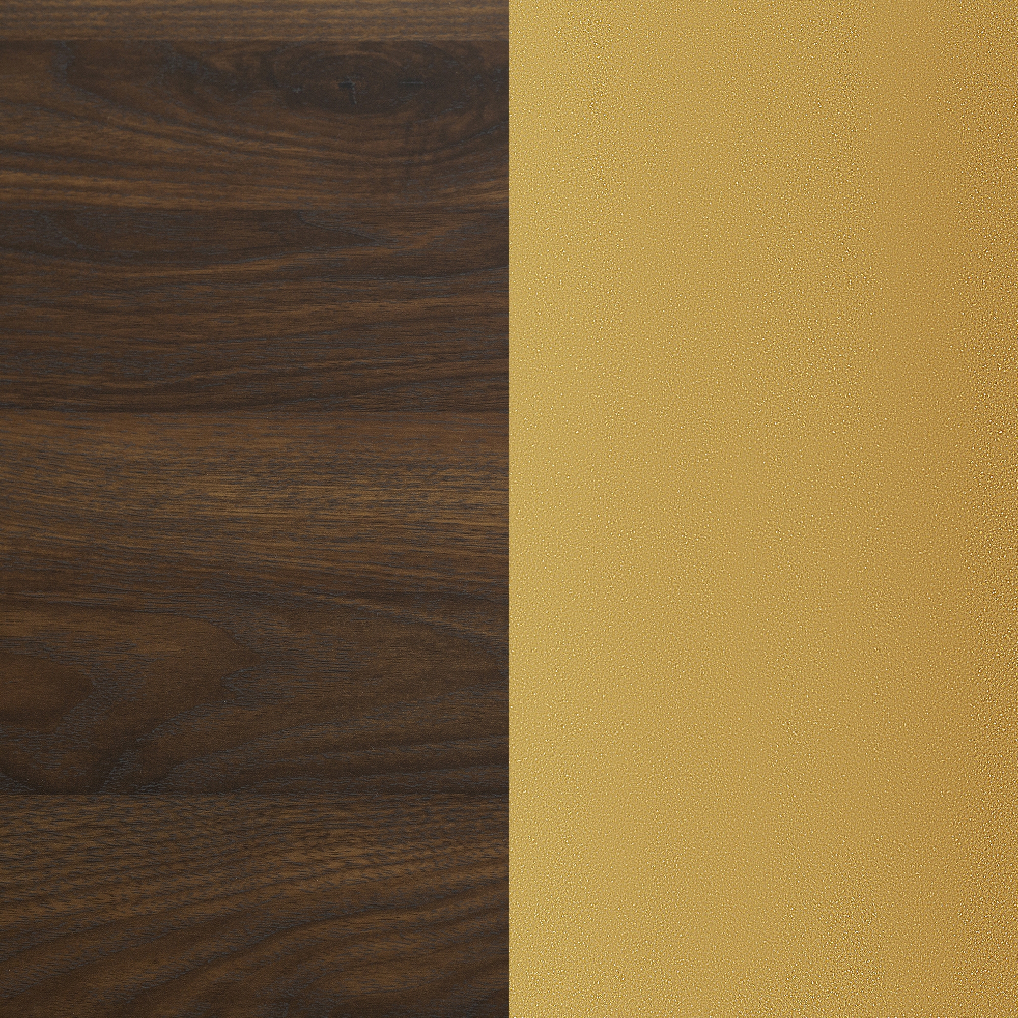Alissa 16" Glam Round Side Table - Dark Walnut/Gold - Image 5