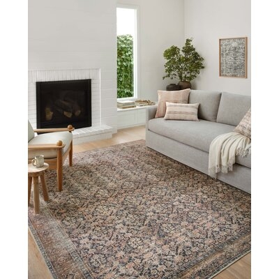 Amber Lewis x Loloi Billie Ink / Salmon Area Rug - Image 1
