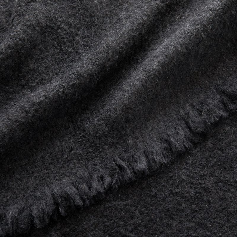 Taylor Alpaca/Wool Black King Blanket - Image 1