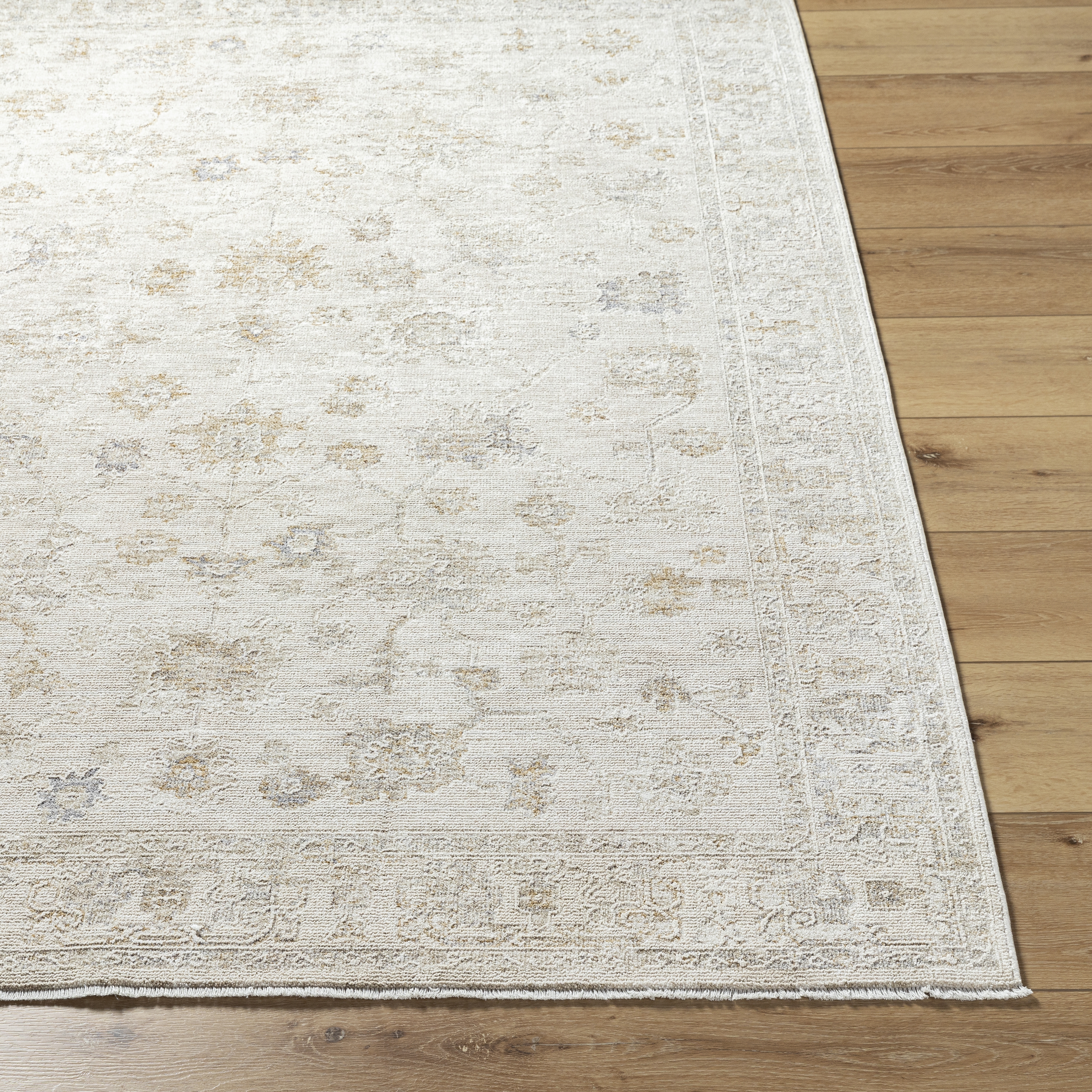 Emory Beige Indoor 7'10" x 10' Machine Woven Rug - Image 1