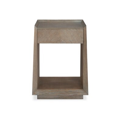 Tray Top Floor Shelf End Table with Storage - Image 0