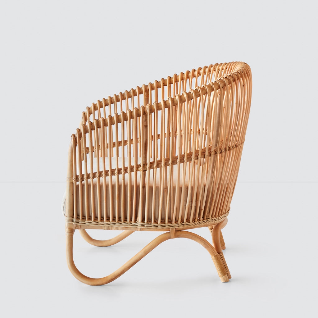 The Citizenry Tara Rattan Lounge Chair | Natural - Image 2