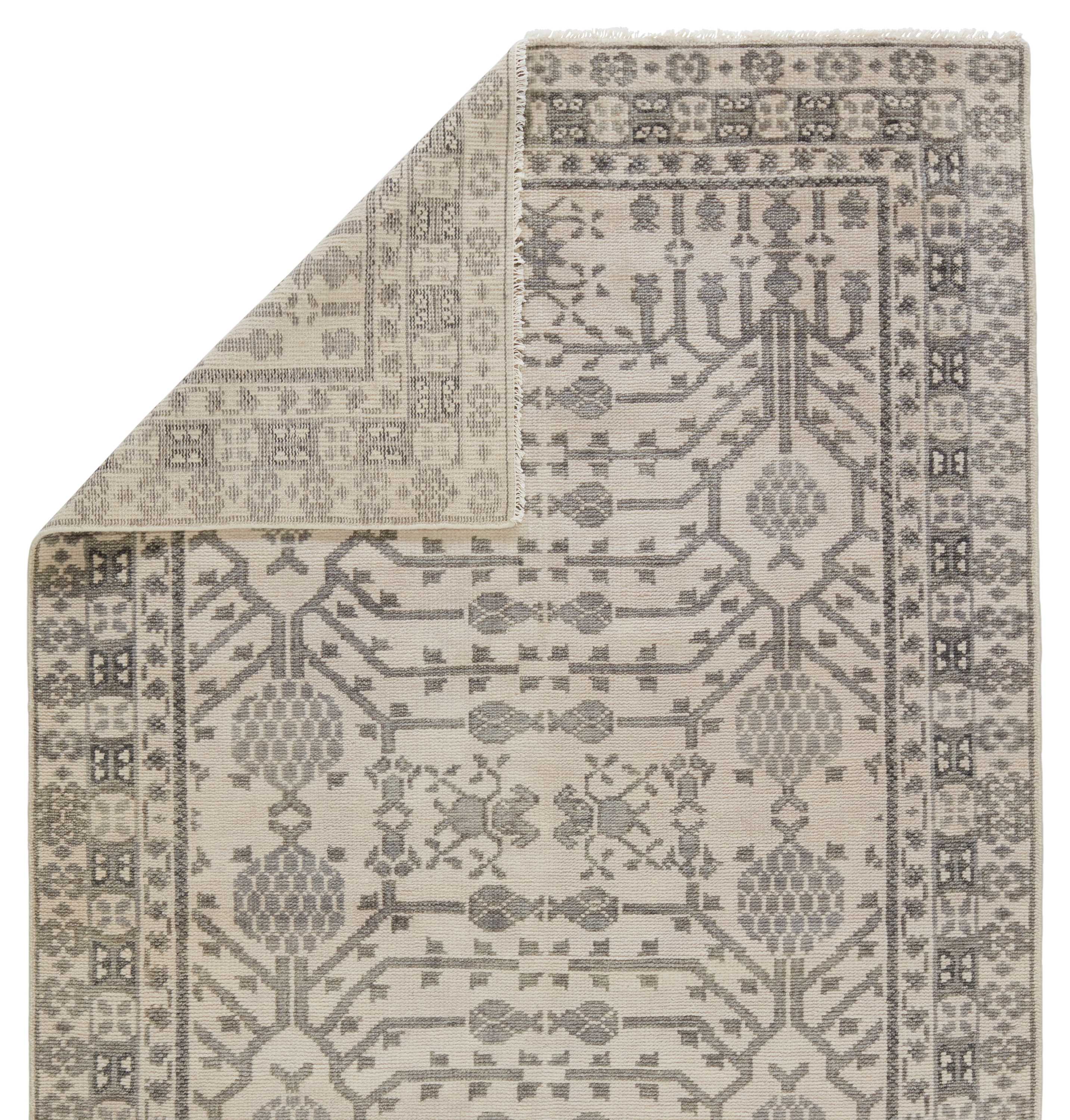 Cosimo Hand-Knotted Oriental Gray Area Rug (10'X14') - Image 2