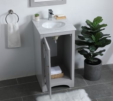 Gray Cedra Single Sink Vanity, 18" - Image 5