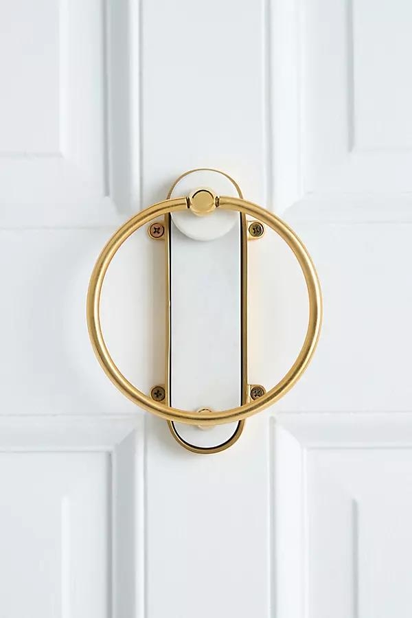 Haven Marble & Brass Door Knocker - Image 0