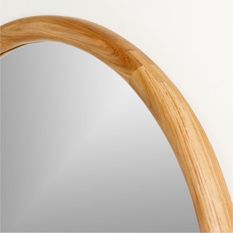 Natia Oak Arch Floor Mirror 30"x70" - Image 2