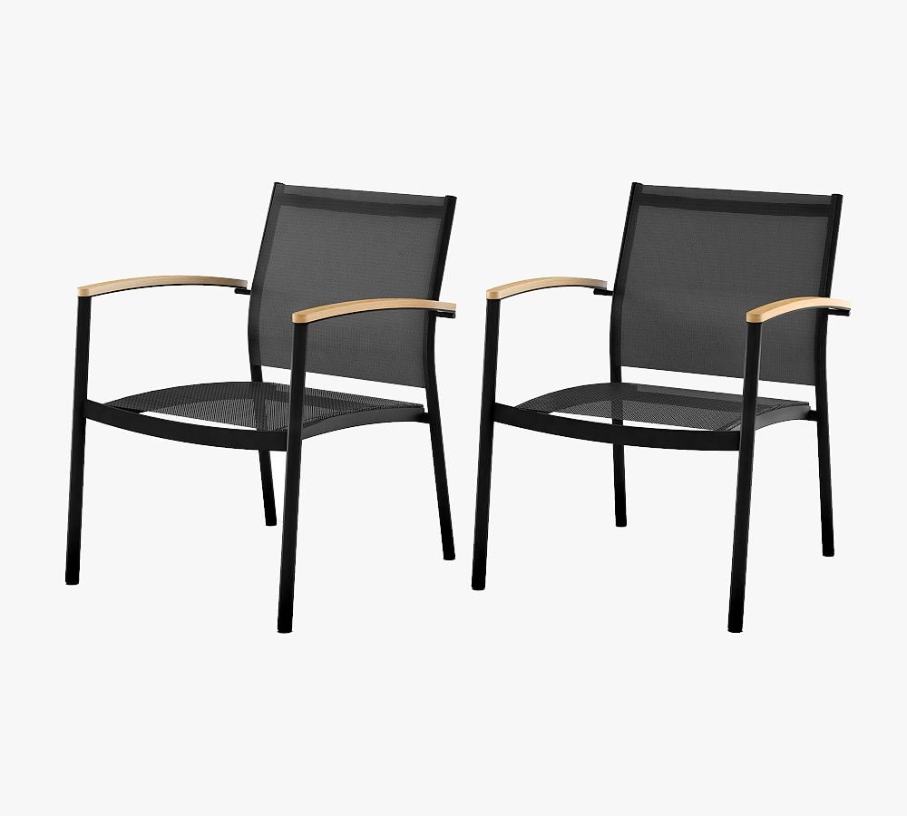 Santa Ana Mesh Lounge Chair, Black - Image 0