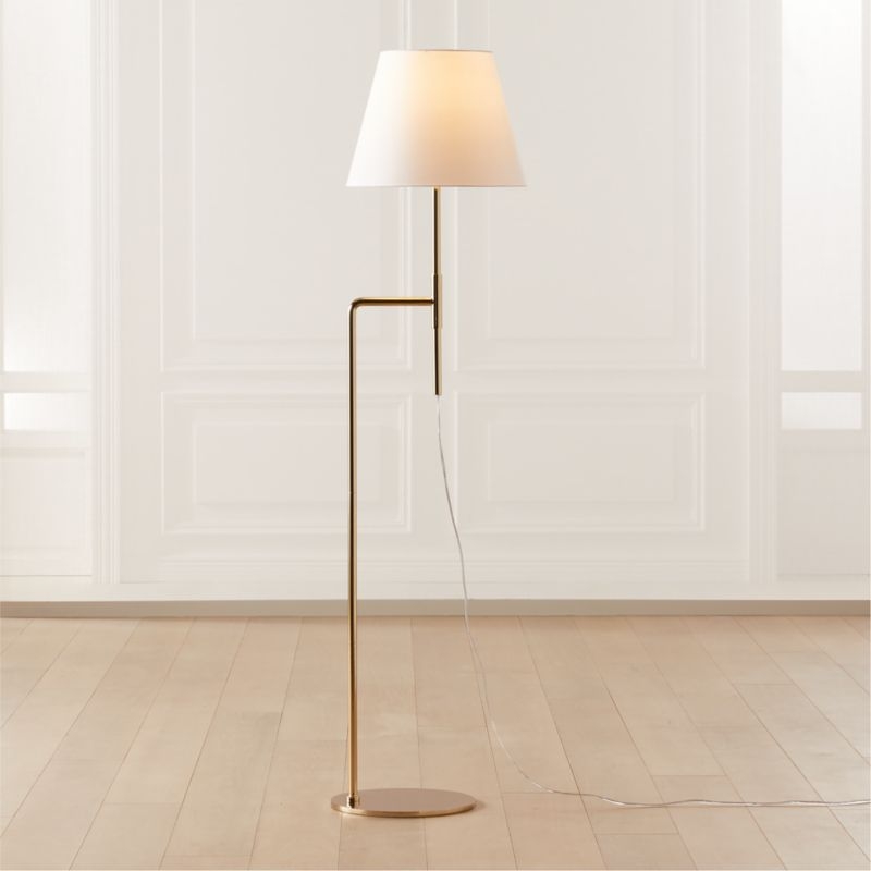 Suki Floor Lamp, Polished Brass FINAL SALE - Image 3