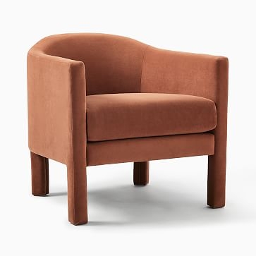 Isabella Upholstered Chair, Poly, Astor Velvet, Iron - Image 1