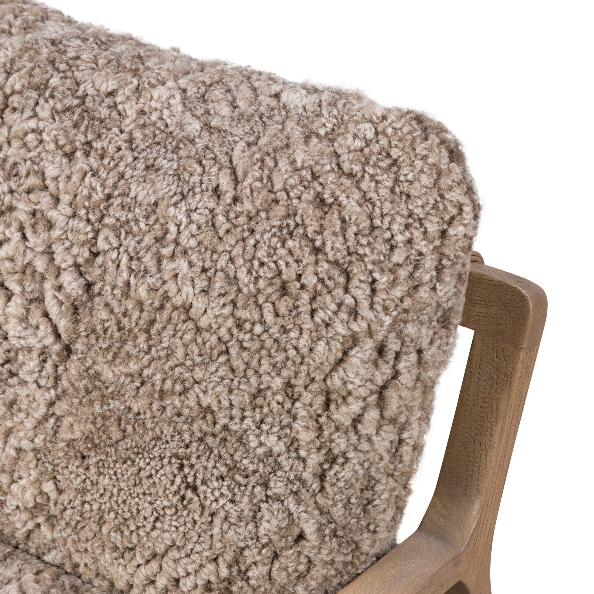 Ace Chair - Taupe Shearling - Image 5