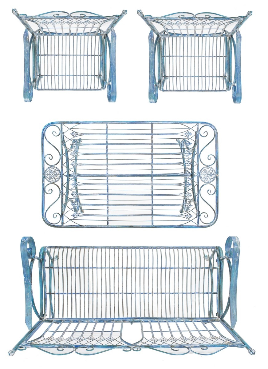 Leah 4 Piece Set - Mossy Blue - Safavieh - Image 6