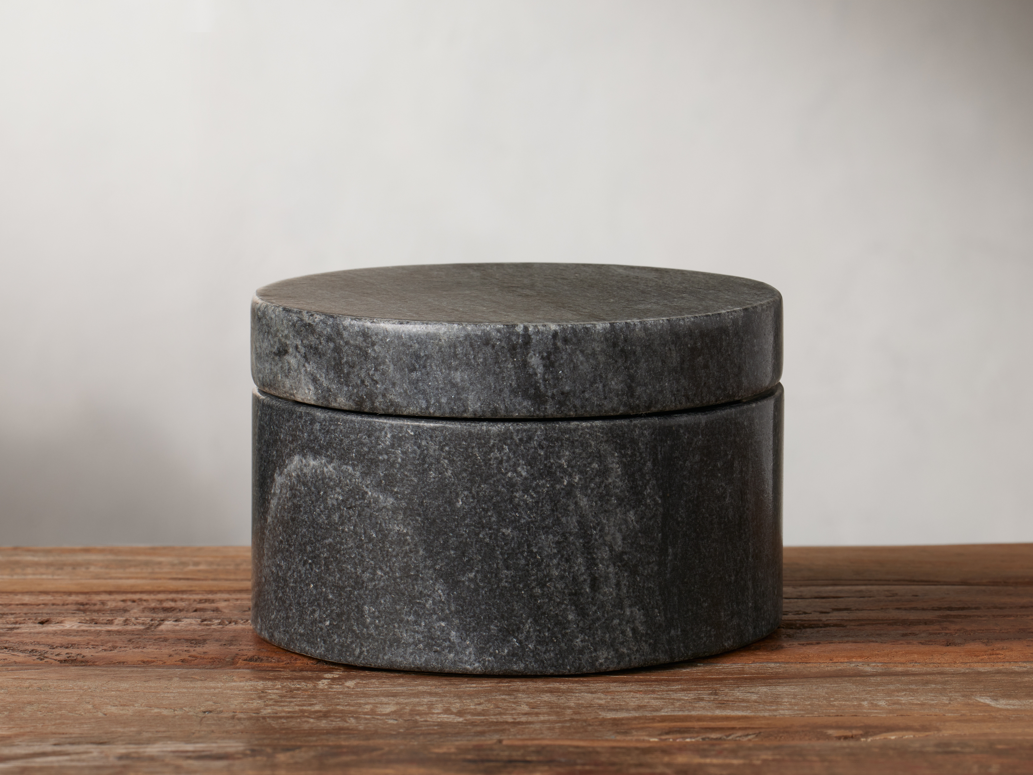 Aster Canister in Marble Small Black - Image 0