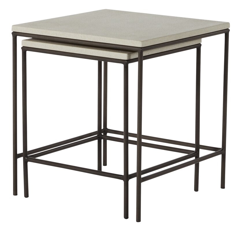 Summer Classics Abby Side Table Table Top Color: Black Walnut - Image 0