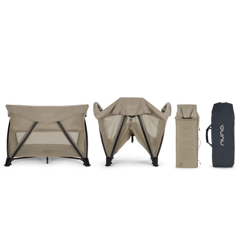Nuna ® SENA aire ® Hazelwood Light Brown Playard and Travel Crib - Image 8