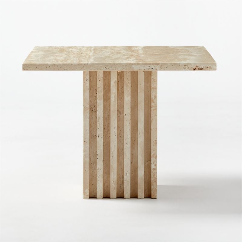 Carve Travertine Small Cocktail Table - Image 8