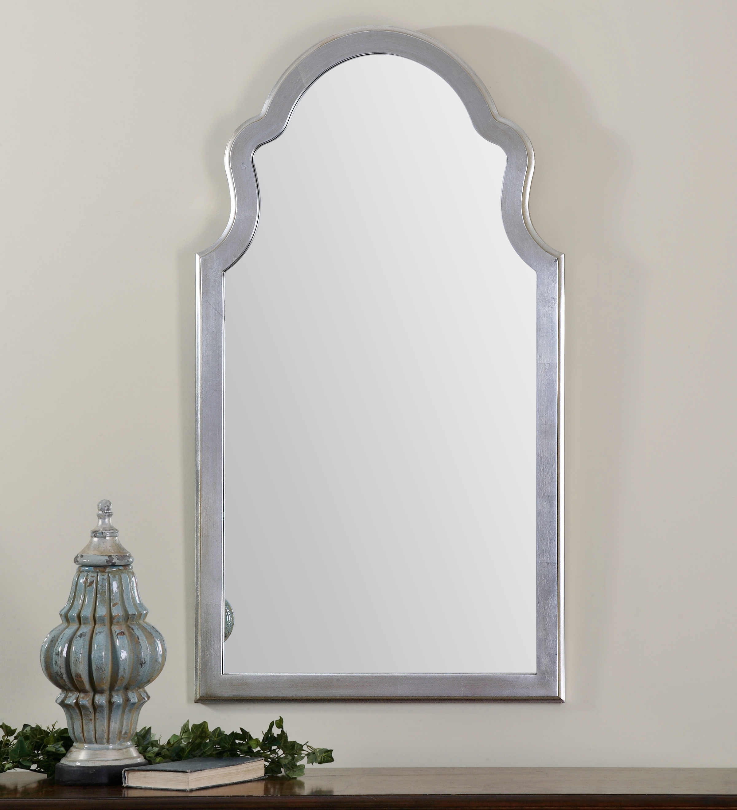 Brayden Arched Silver Mirror - Image 1