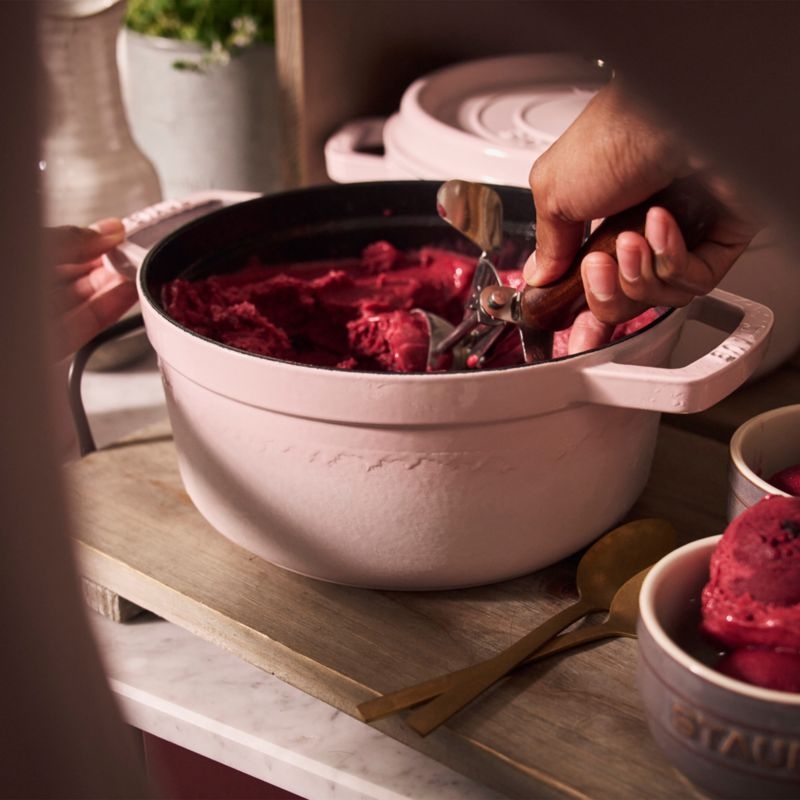Staub ® Peony Pink Cast Iron 7-Qt. Round Cocotte - Image 2