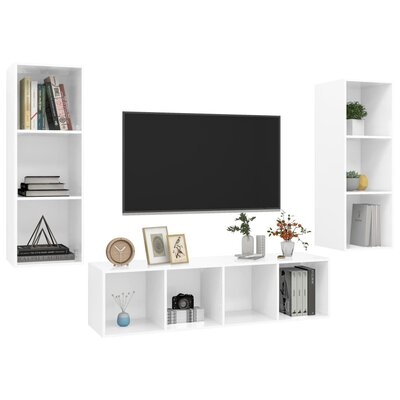 Latitude Run® 3 Piece TV Cabinet 14.57''x56.1''x14.57'' - Image 0