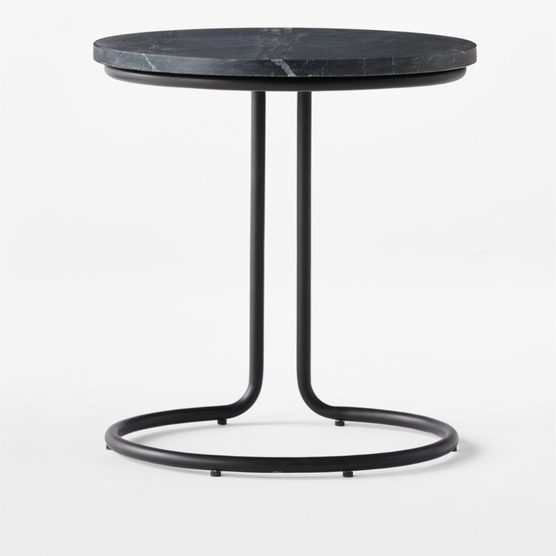 Watson Black Marble C Side Table - Backorder: May - Image 2
