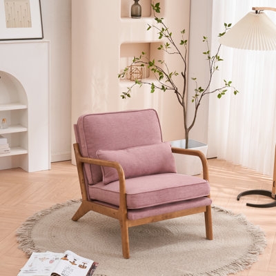 Newtowne 25.6" W Linen Blend Armchair - Image 0