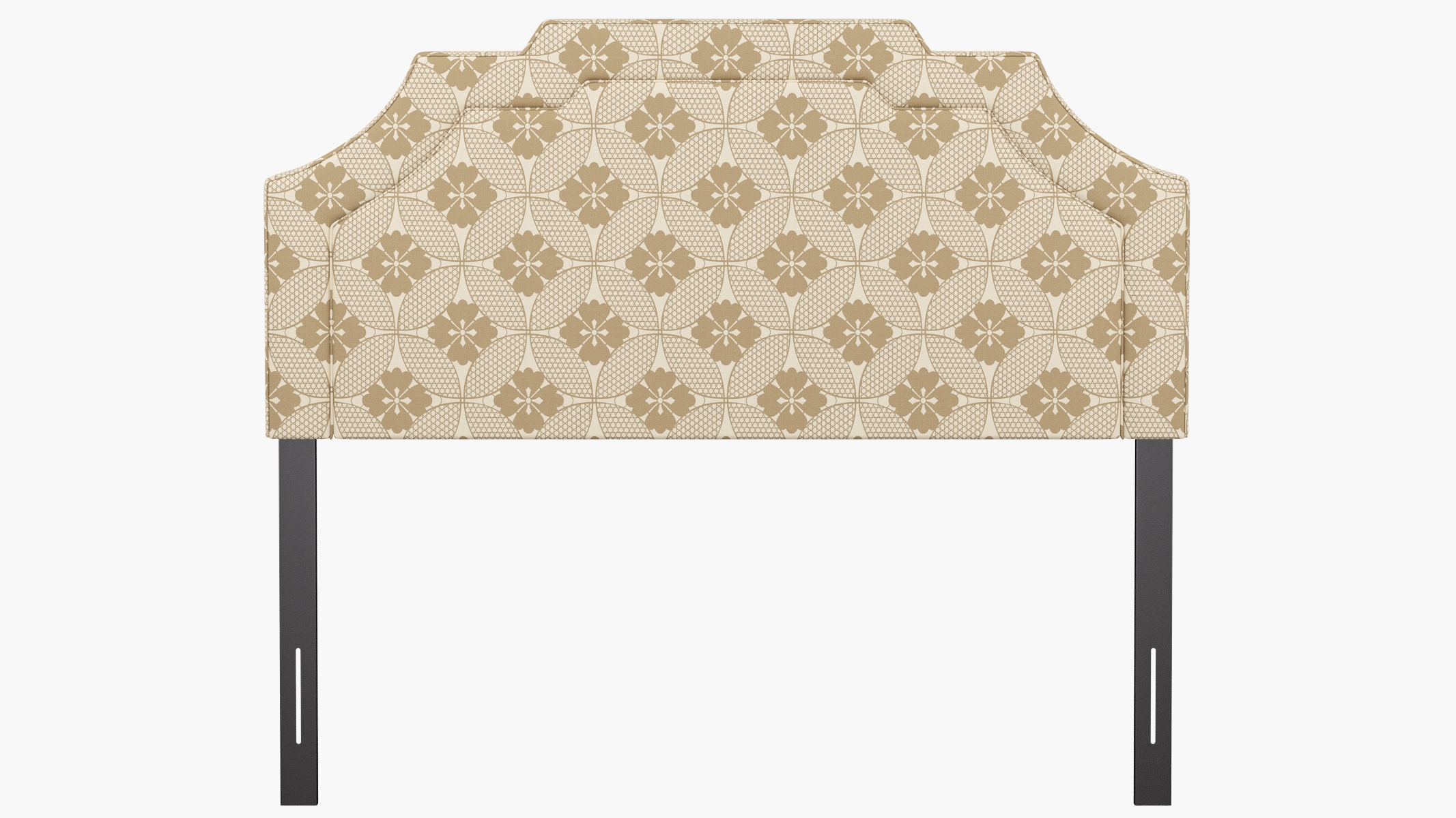 Art Deco Headboard, Rattan Solaire, Queen - Image 1