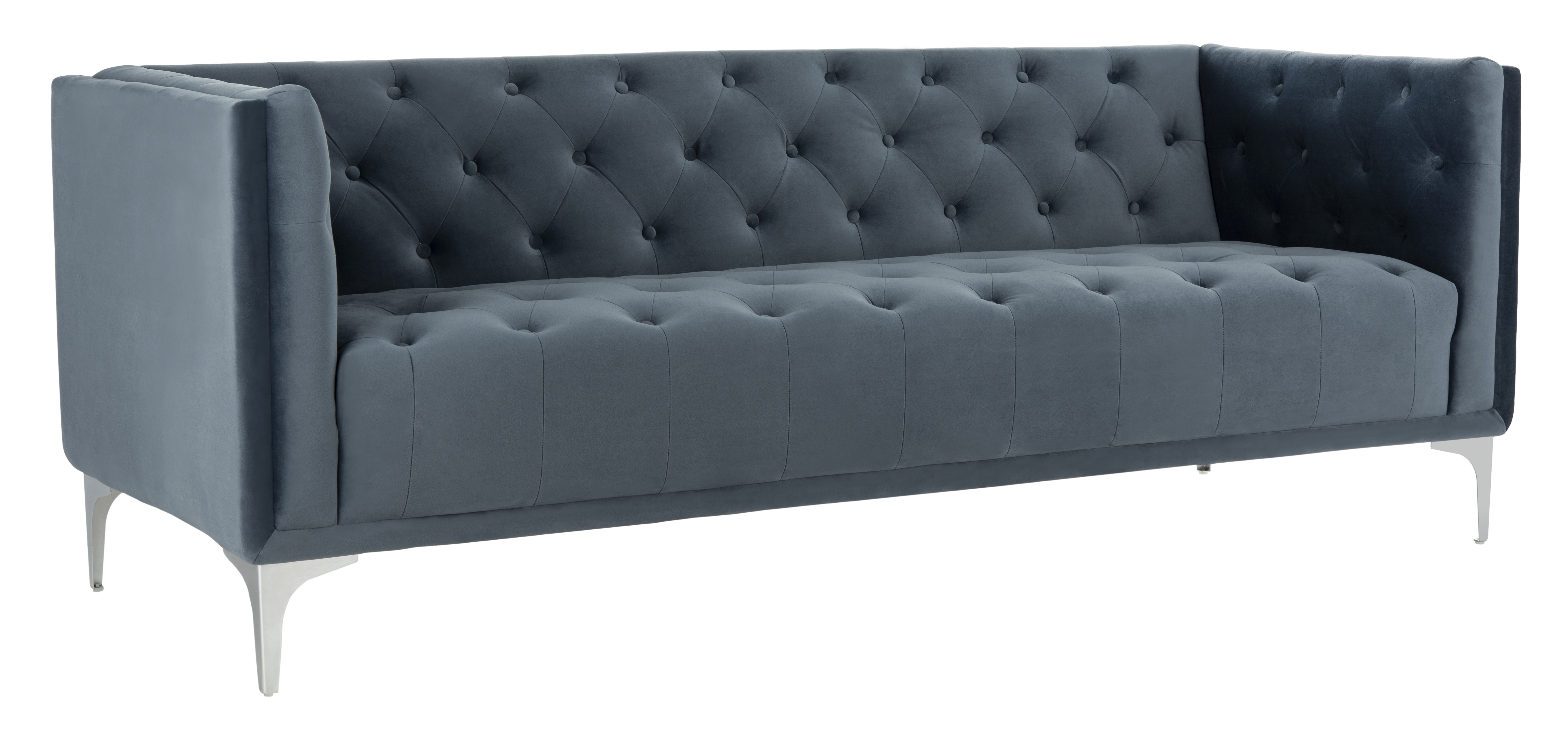 Florentino Tufted Sofa - Dusty Blue - Arlo Home - Image 1