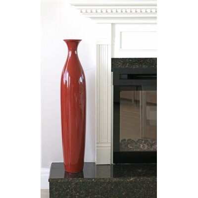 1 Piece Lifestyle Ceramic Collection Rust 30'' Indoor Ceramic Table Vase Jar - Image 0
