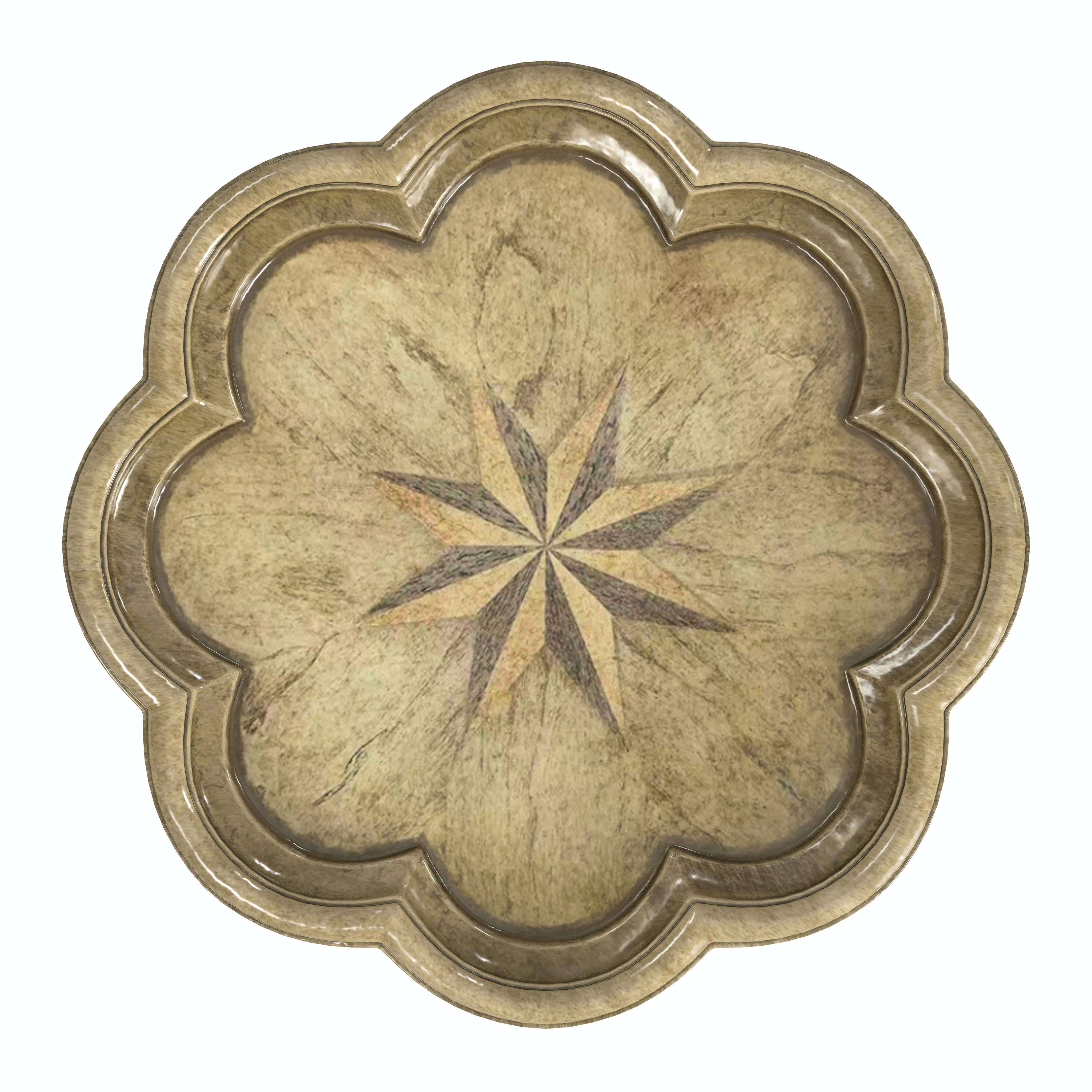 Whitman Antique Beige Side Table - Image 2