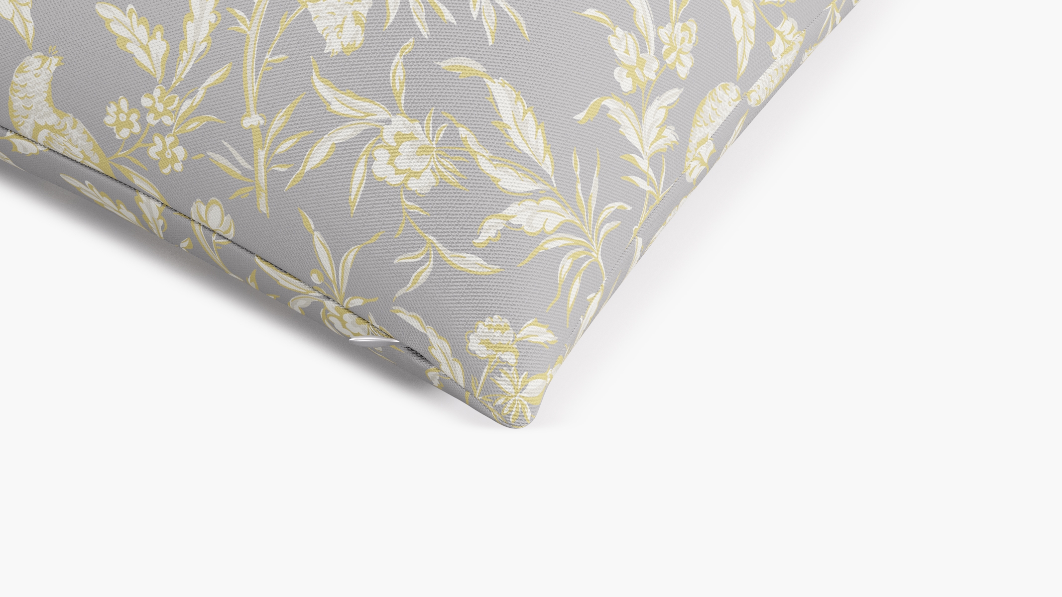 Throw Pillow 20", Grey Aviary, 20" x 20" - Image 1