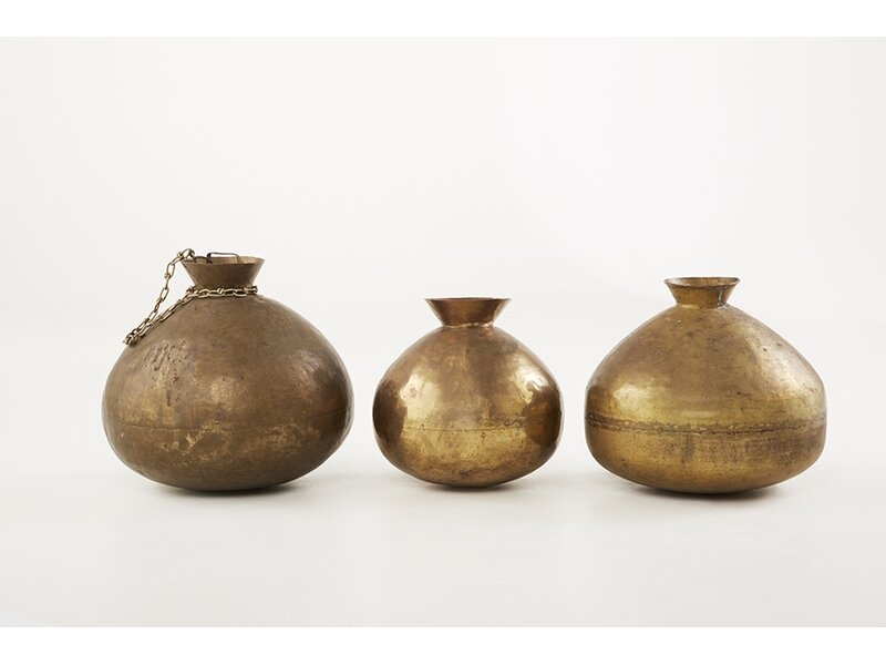 Outpost Original Brass Copper Jar Size: 10" H x 9" W x 9" D - Image 0