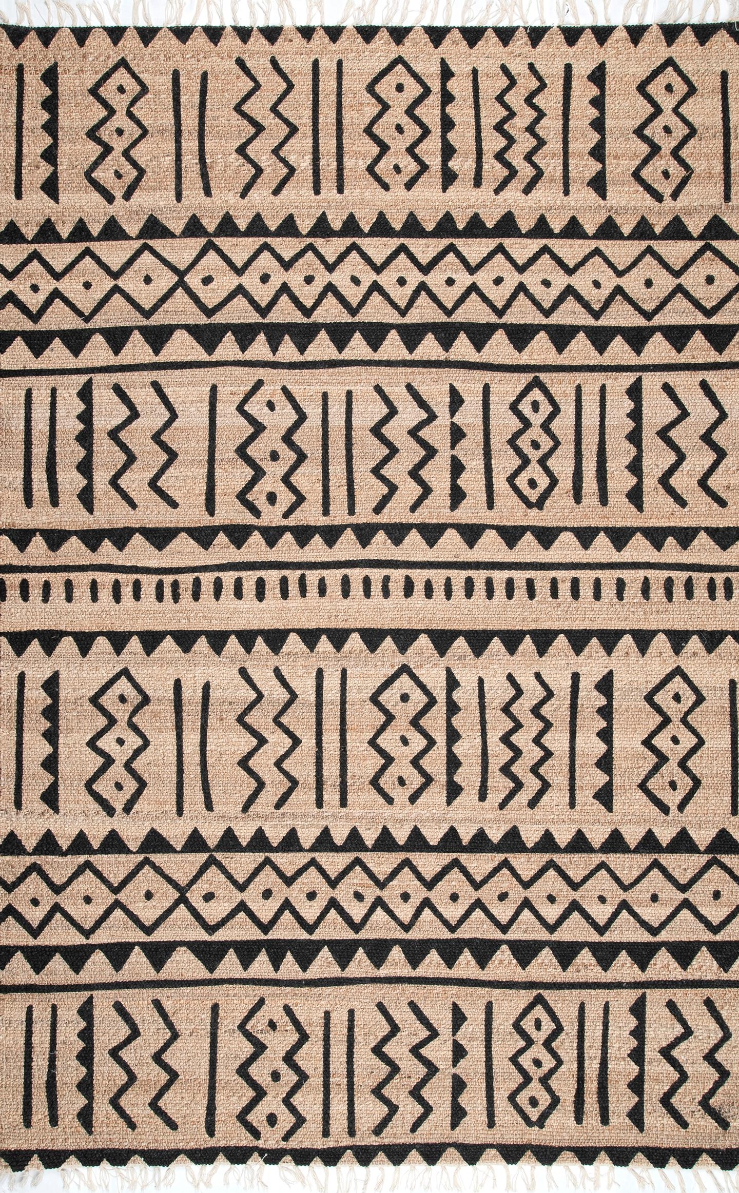 Handmade Adriana Tribal Fringe Area Rug - Image 1
