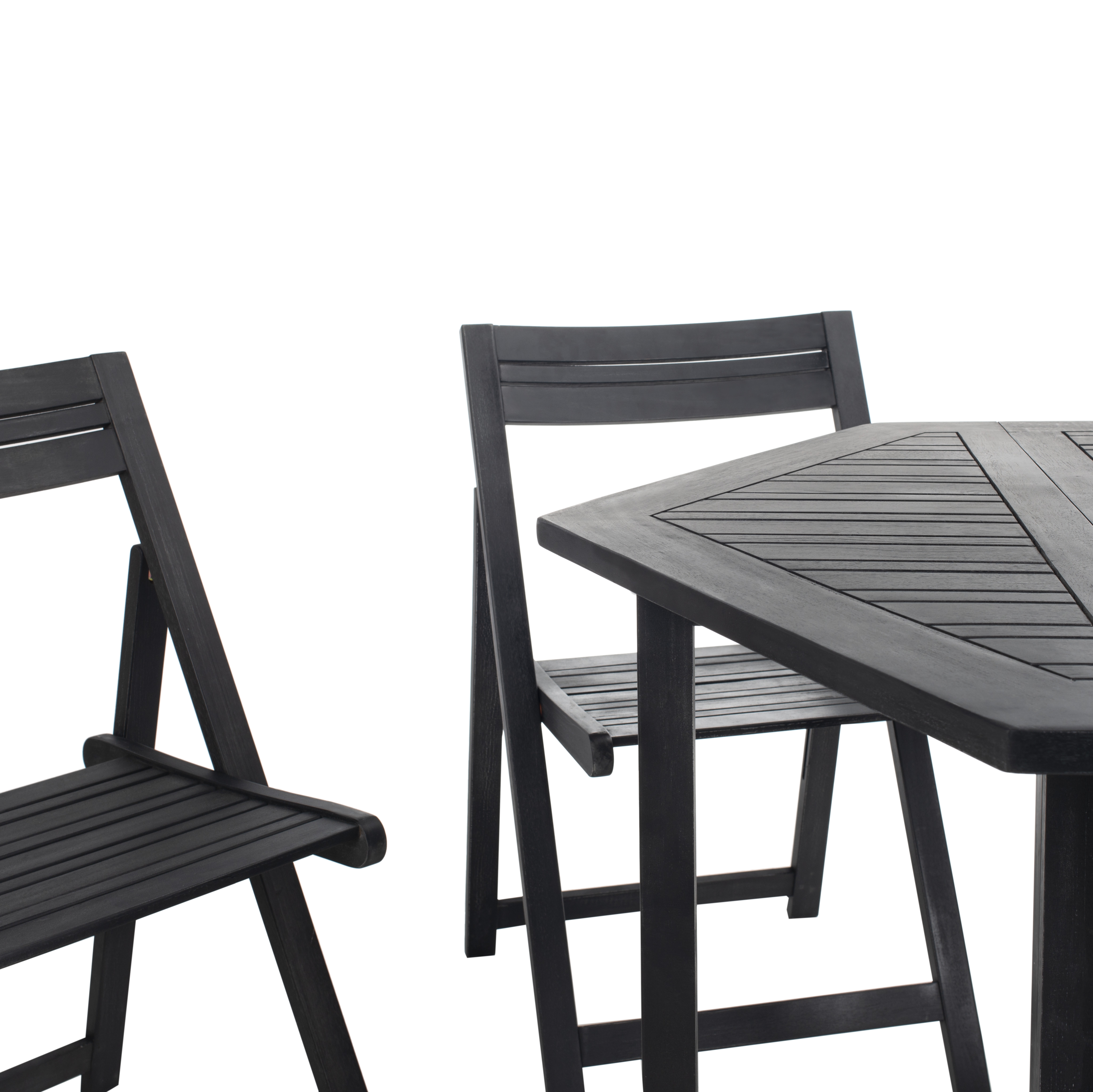 Kerman 5 Piece Outdoor Set - Black - Safavieh - Image 2