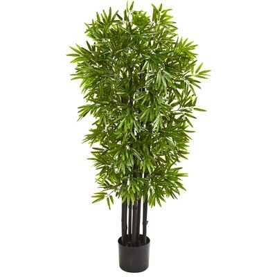 51 Bamboo Artificial Tree With Black Trunks UV Resistant (Indoor/Outdoor)" - Image 0