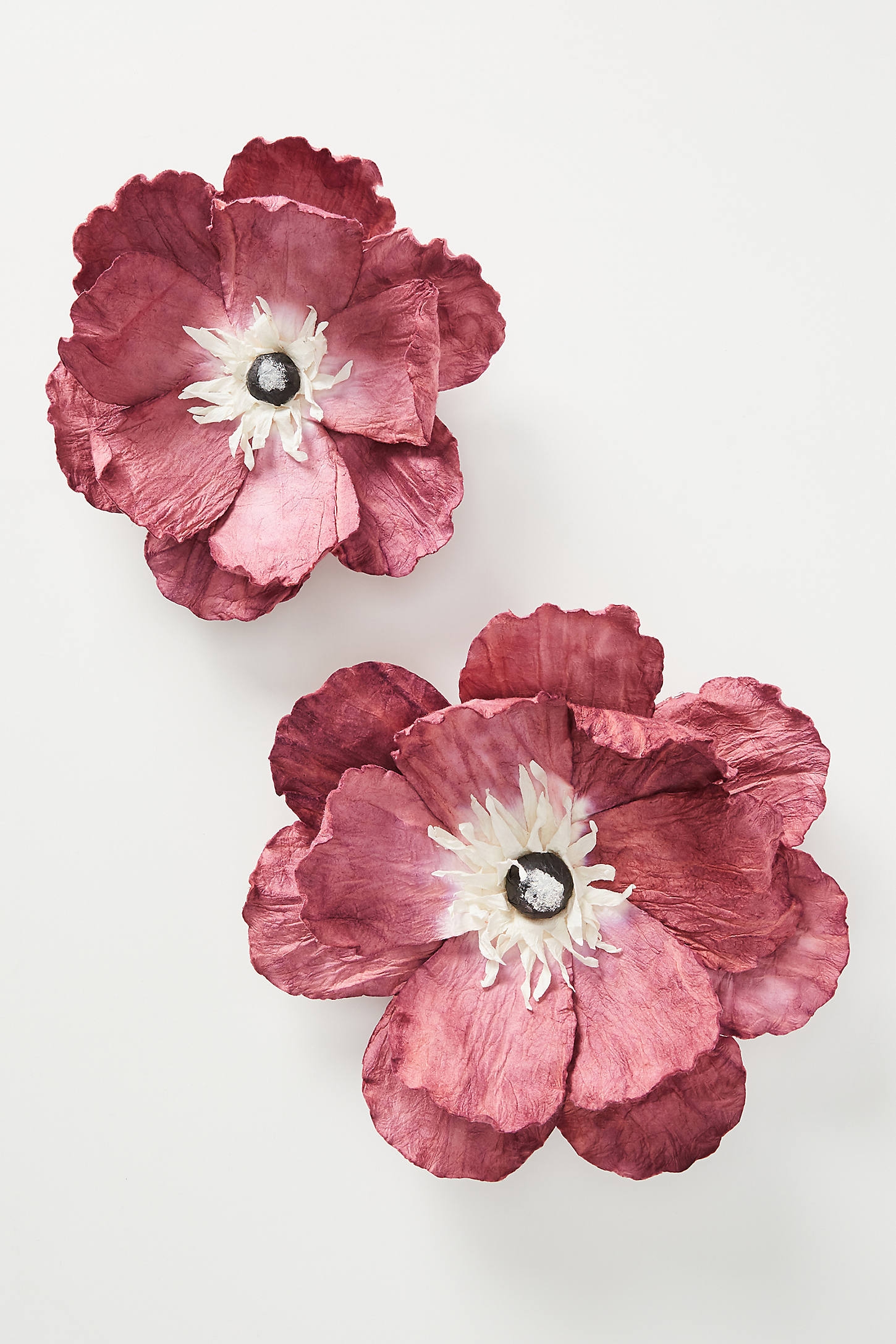 Georgina Wall Flowers, Set of 2 - Image 0