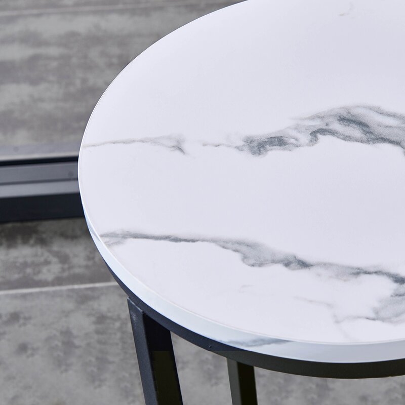 Irena End Table, Black - Image 1