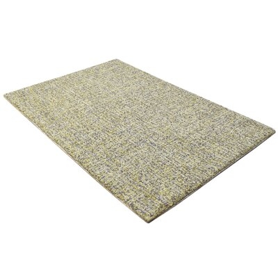 One Of A Kind  Hand-Tufted Modern & Contemporary 2' X 3' Solid Wool Green Rug - Image 0