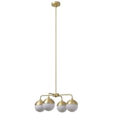 Nora 4 - Light Unique / Statement / Shade Classic / Traditional Chandelier - Image 1