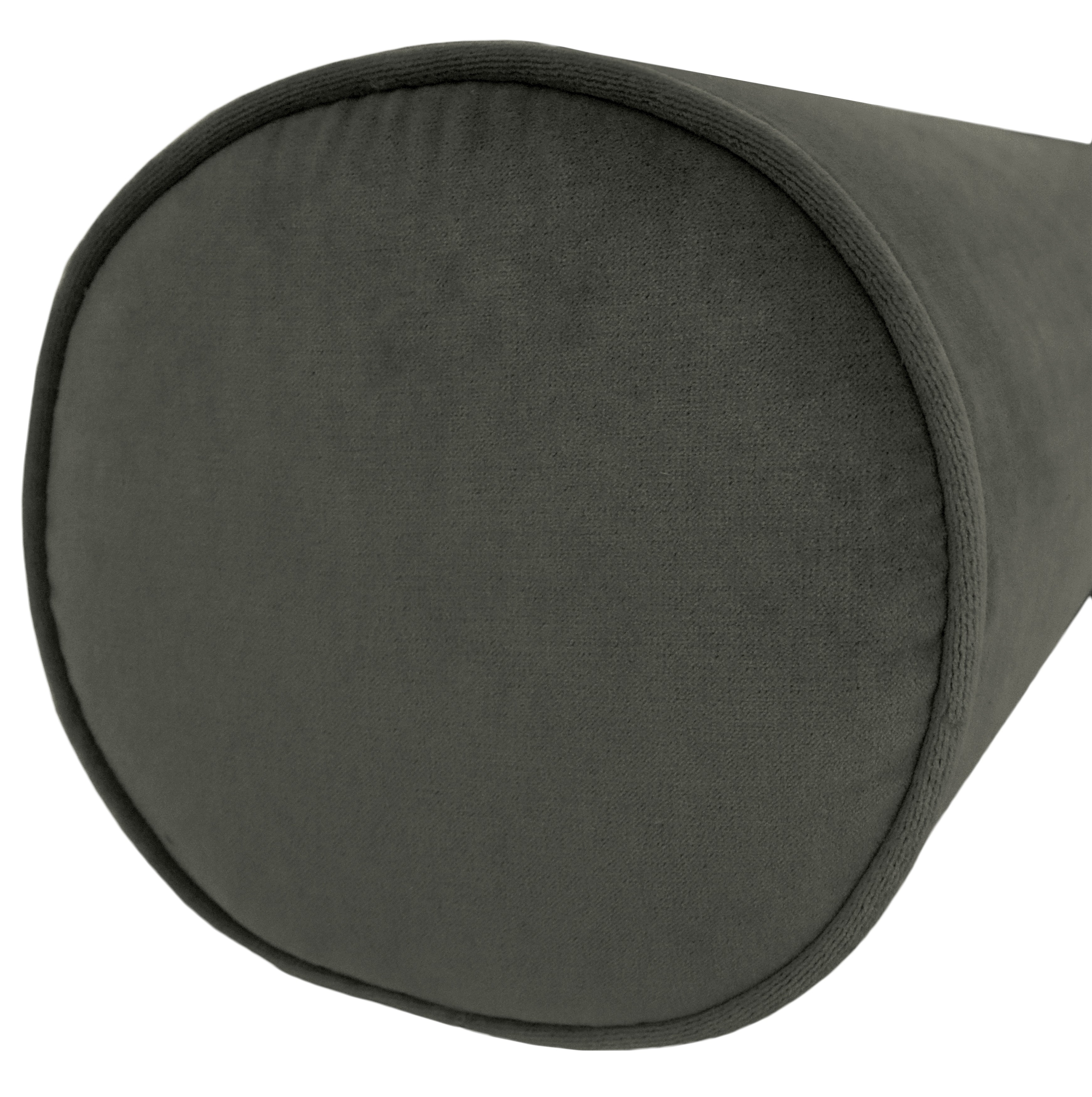 THE BOLSTER :: SOCIETY VELVET // CHARCOAL - BY THE YARD - Image 1