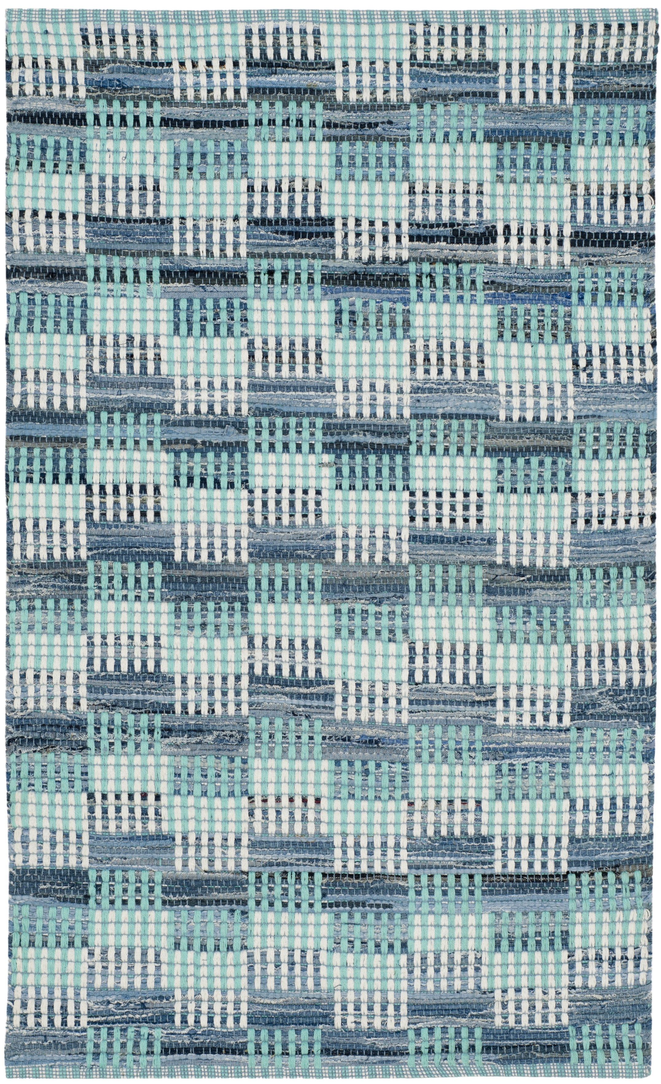 Arlo Home Hand Woven Area Rug, MTK121C, Turquoise/Multi,  3' X 5' - Image 0