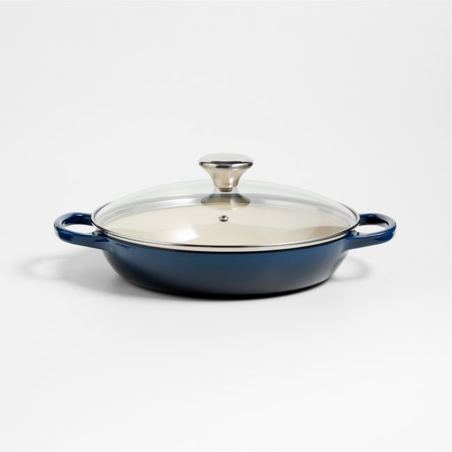 Le Creuset ® 2.25-Qt. Nuit Enameled Cast Iron Braiser with Glass Lid - Image 0